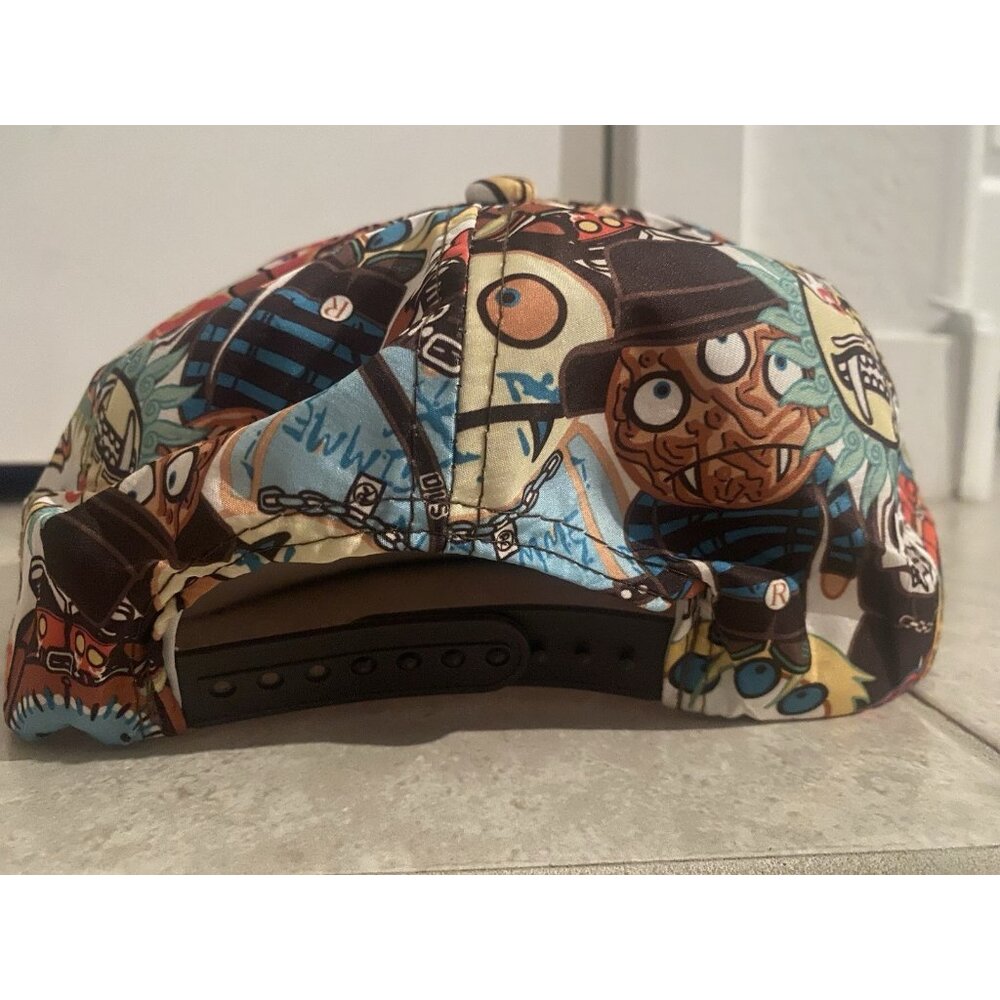 (2) The Monsters Style SnapBack Hat Cap Neon Print Anime Kasing Lung Pop Mart - Picture 9 of 11
